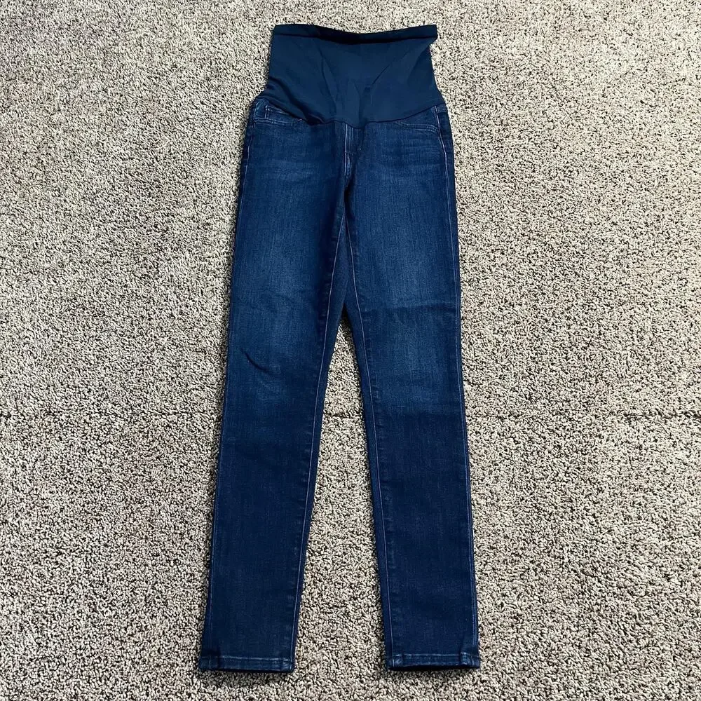Joe's Jeans Womens 26 Blue The Icon Flawless Maternity Skinny Ankle Stretch‎